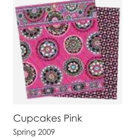 VERA BRADLEY Cupcake Pink 2009 IPod Tech Jewlery Case Pink Green Travel Y2K - Picture 10 of 10